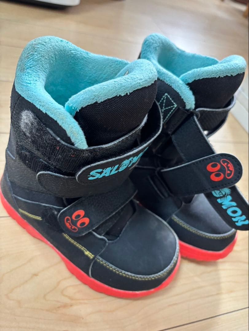 Spoonスノーボード100cm Burtonバイン SALMONブーツ20cm