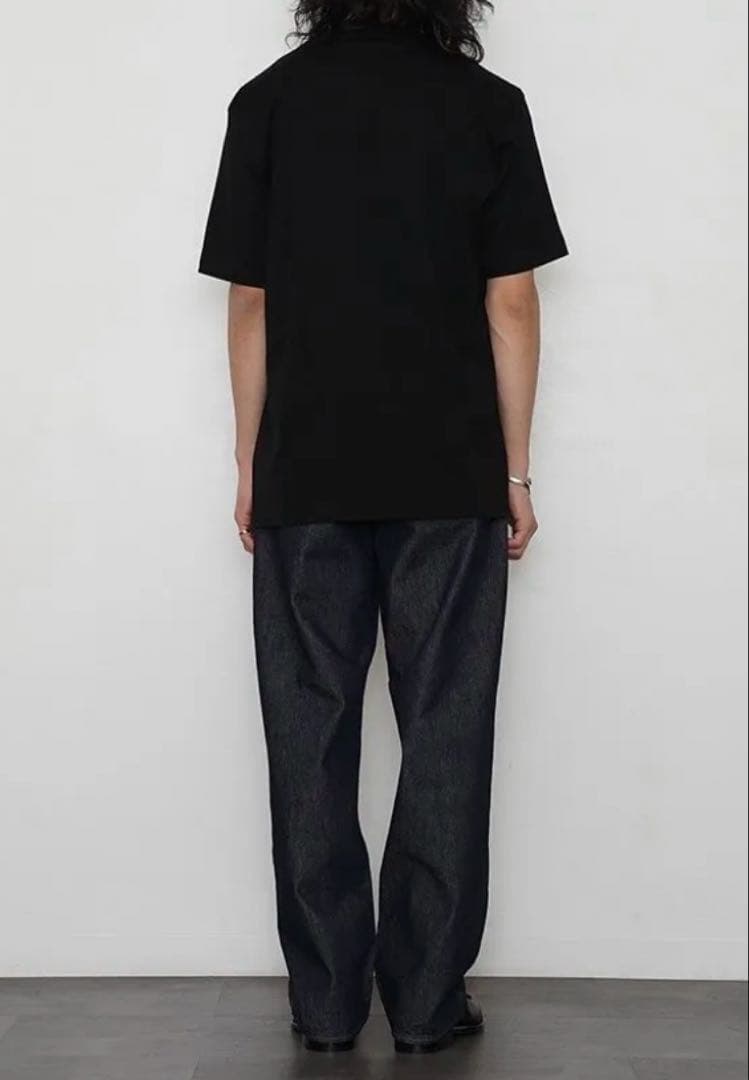 【極美品】AURALEE LUSTER PLAITING TEE BLACK 3