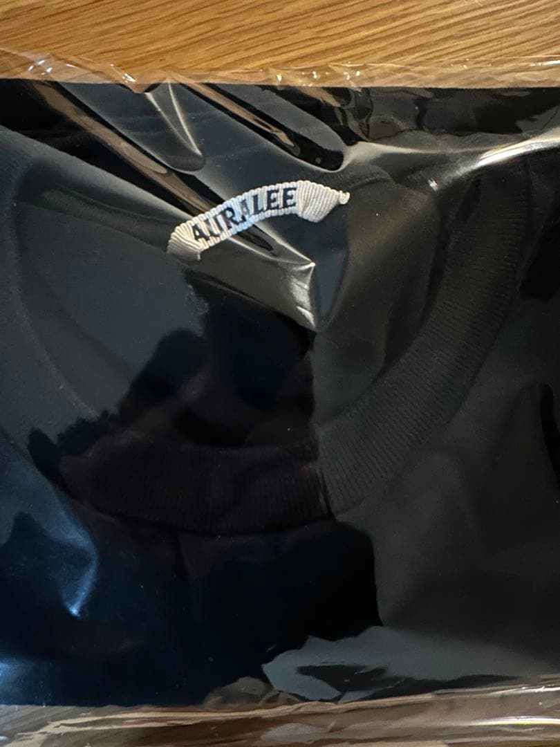 【極美品】AURALEE LUSTER PLAITING TEE BLACK 3