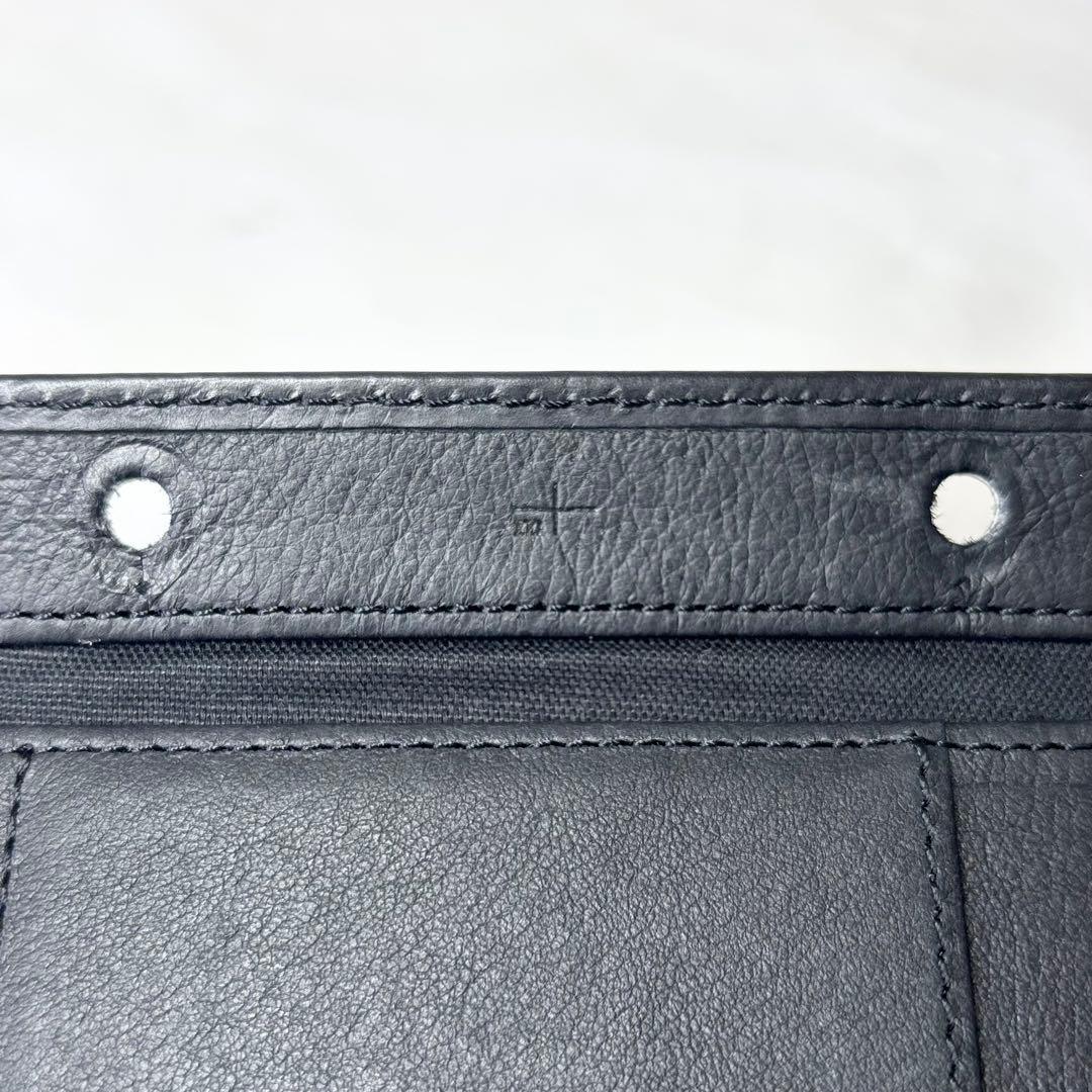 【美品】　エムピウ　ミッレフォッリエ2 P25 ２つ折り財布　ブラック　人気