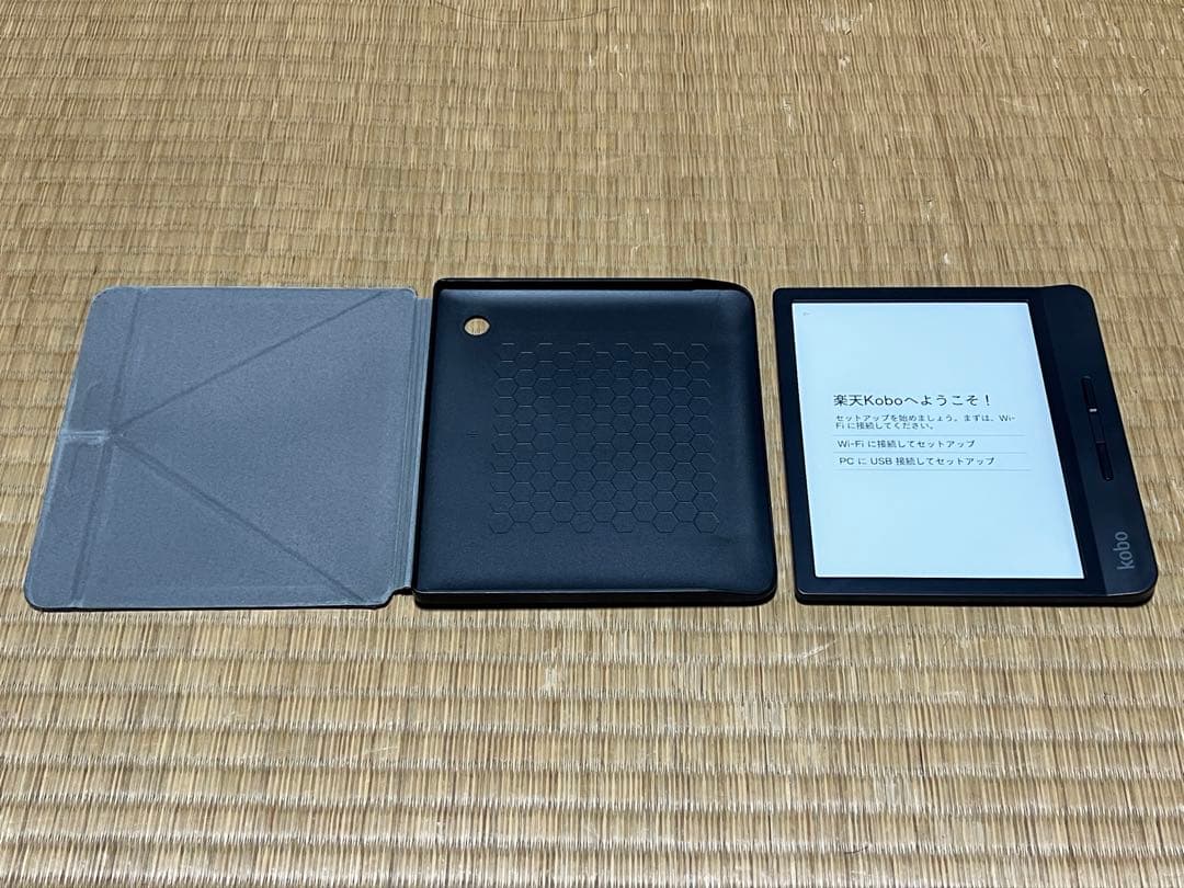 楽天kobo Libra H2O ブラック カバー付