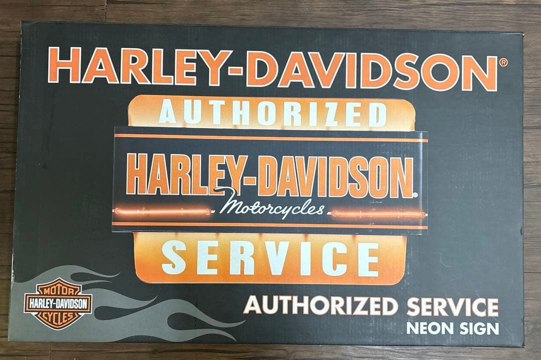 H.shopハーレーダビットソン　ネオン　看板