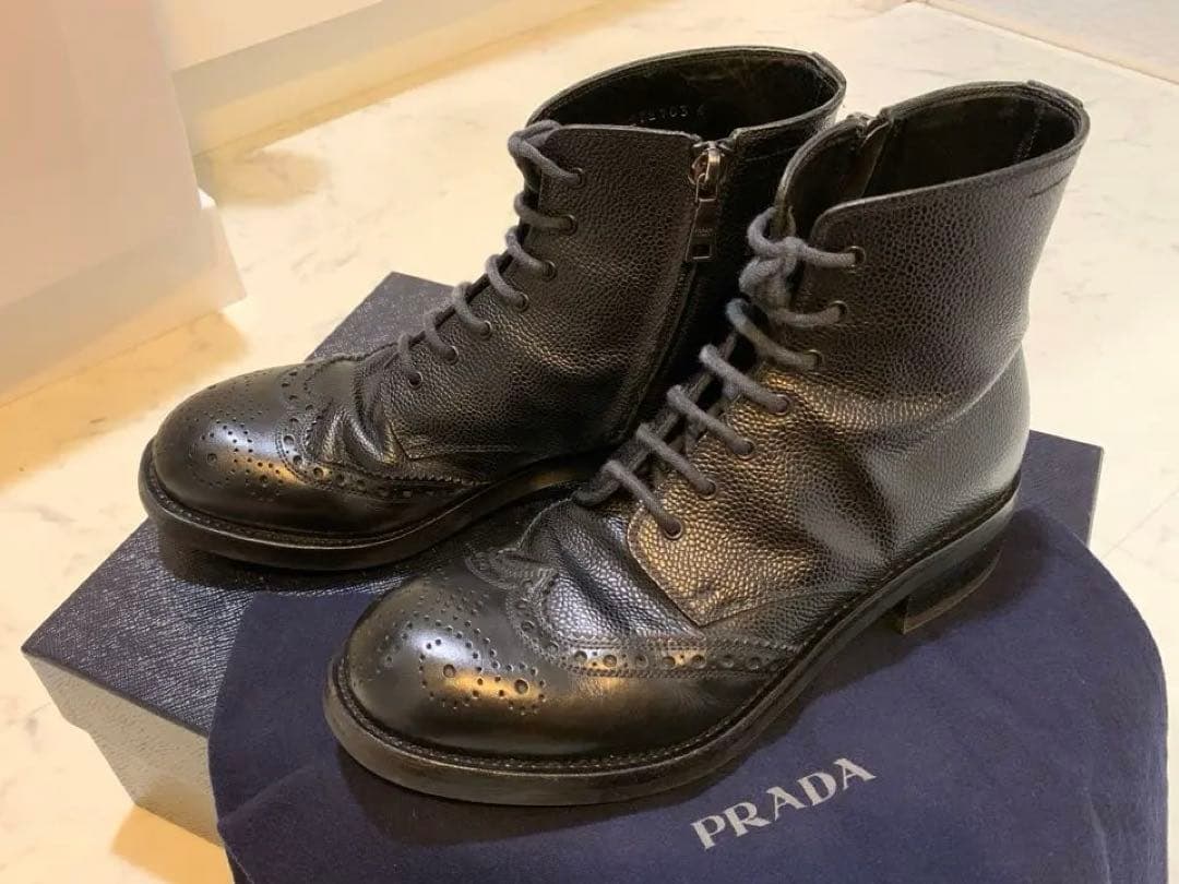 【bb】PRADA プラダ ペブルグレインレザー