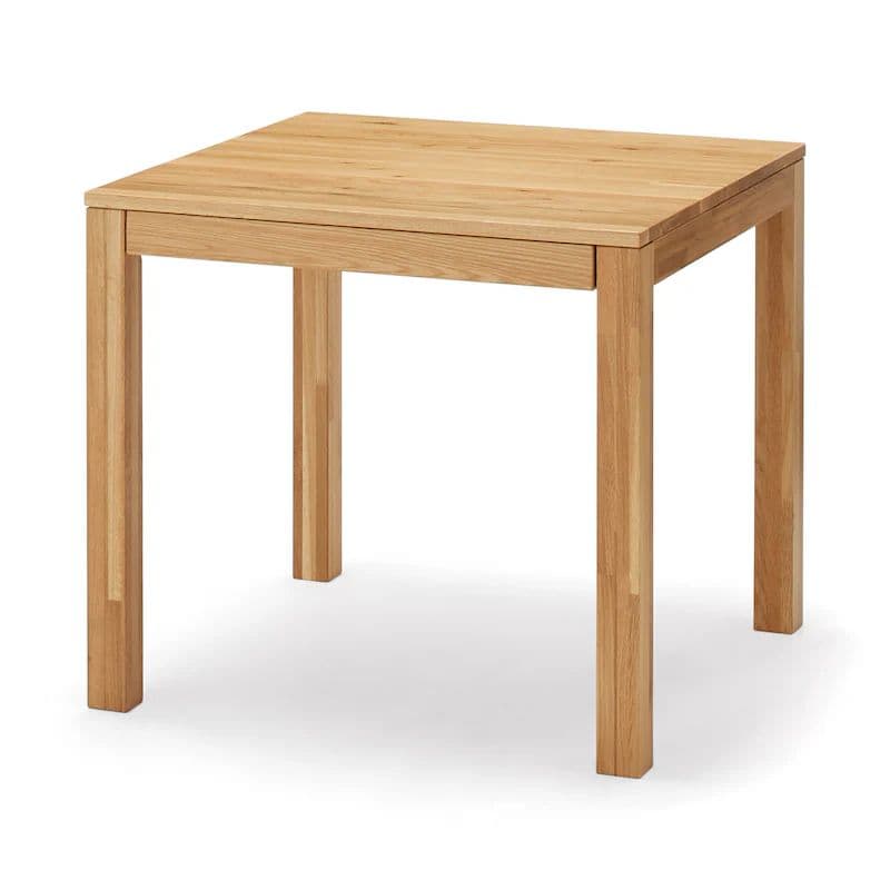 無印良品 木製テーブル　引出付　節あり　幅８０ｃｍ