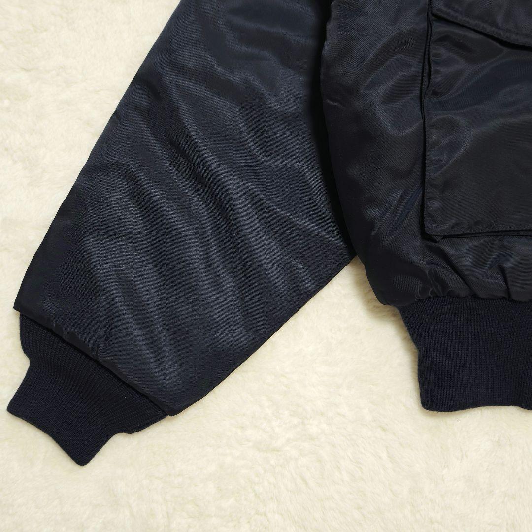 未使用級✨ボス　フライトジャケット　MA1　刺繍ロゴ　中綿スタジャン