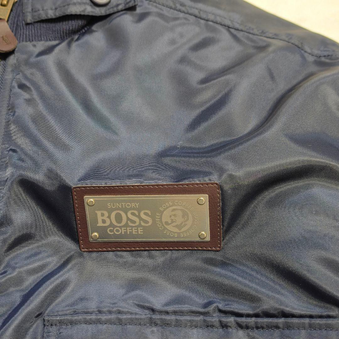 未使用級✨ボス　フライトジャケット　MA1　刺繍ロゴ　中綿スタジャン