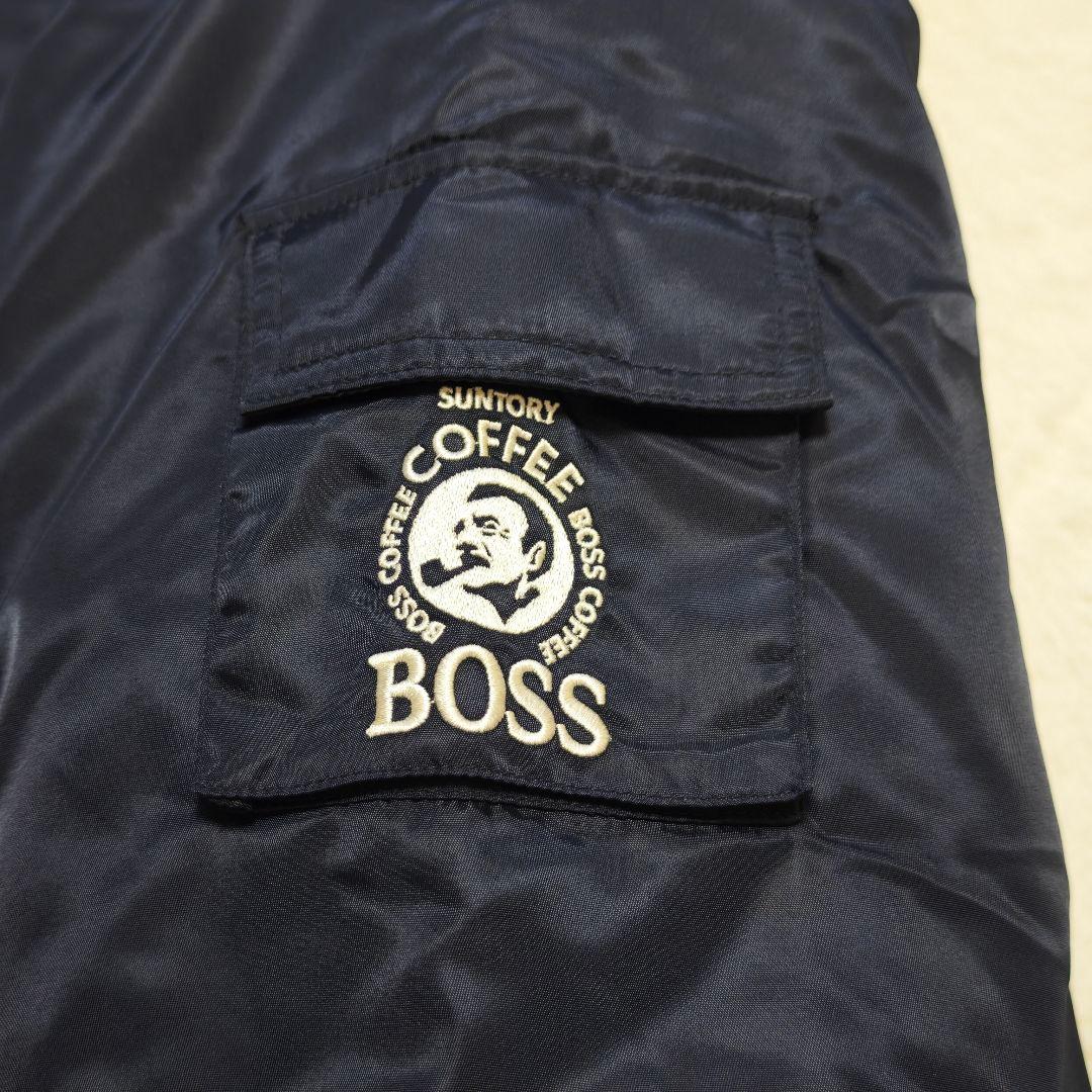 未使用級✨ボス　フライトジャケット　MA1　刺繍ロゴ　中綿スタジャン