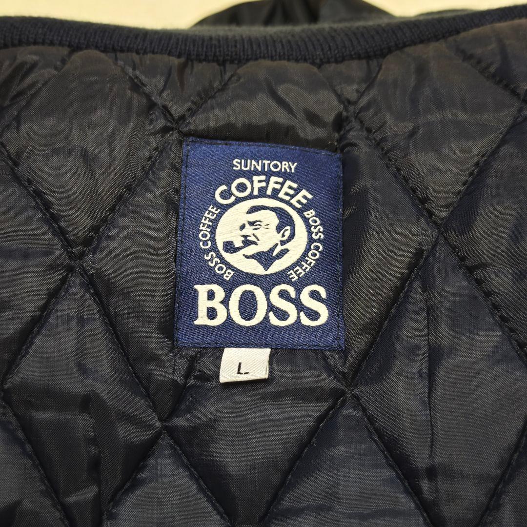 未使用級✨ボス　フライトジャケット　MA1　刺繍ロゴ　中綿スタジャン