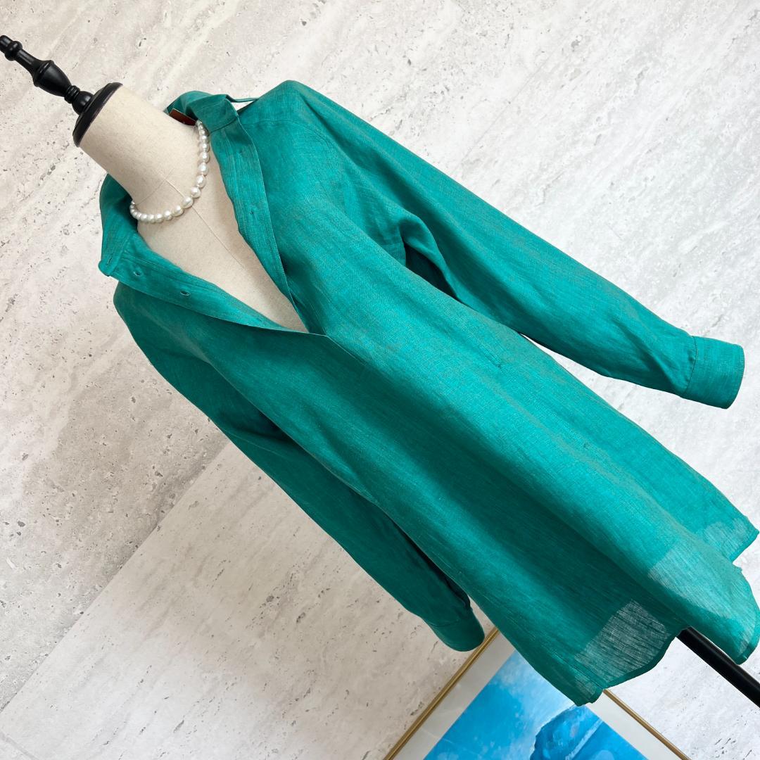 新品タグ付★LOROPIANA★リネン★ポケット★チュニック★ワンピース