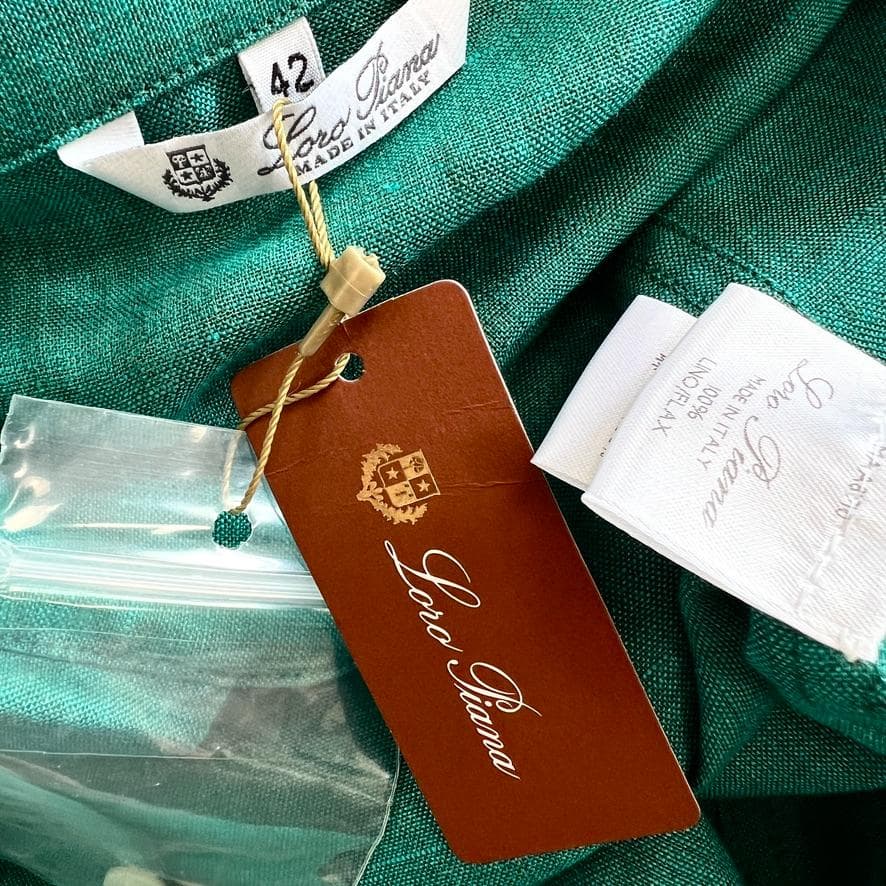 新品タグ付★LOROPIANA★リネン★ポケット★チュニック★ワンピース