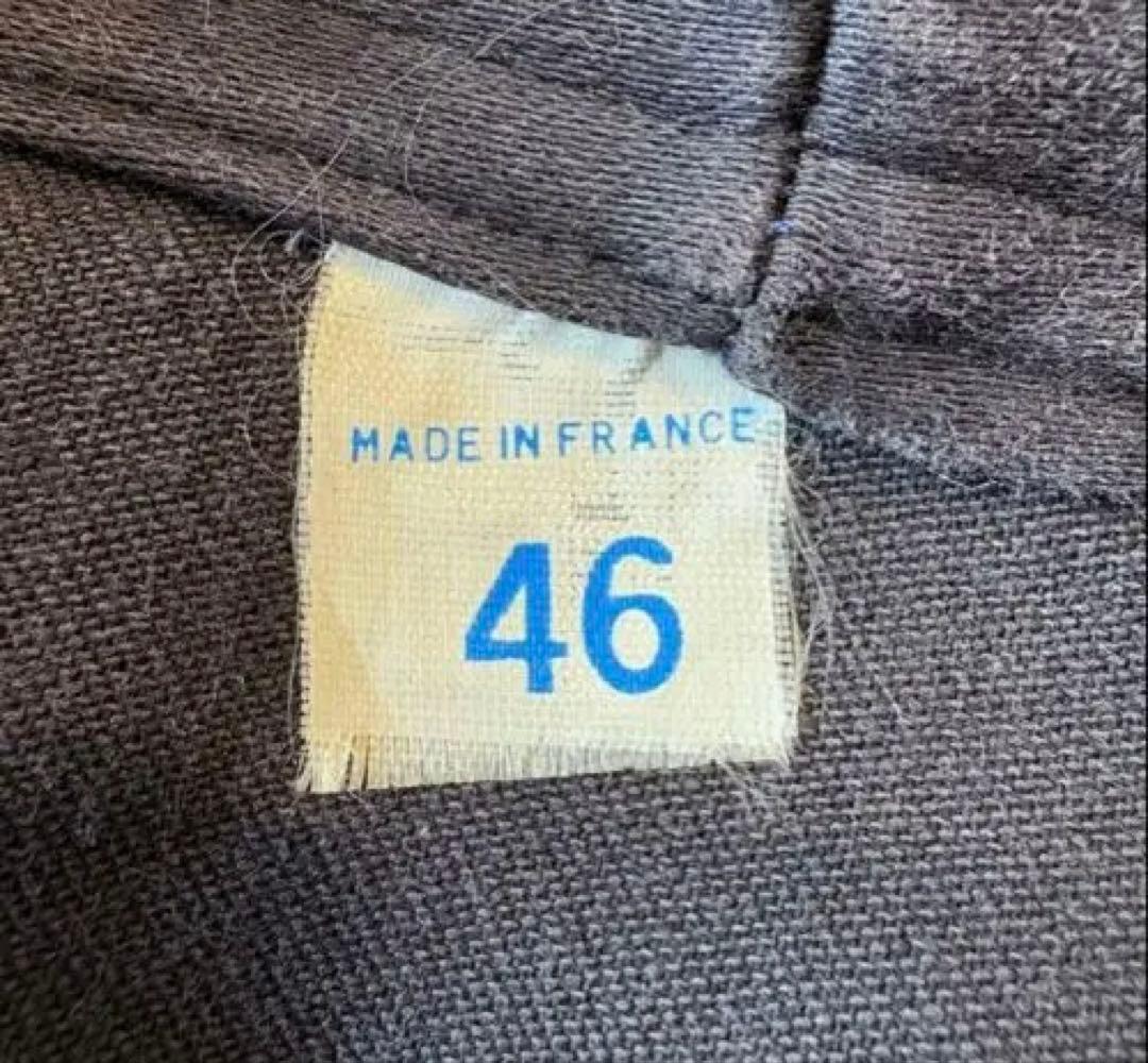 フランス製 ブラックモールスキンジャケット ユーロ ヴィンテージ 古着 ワーク