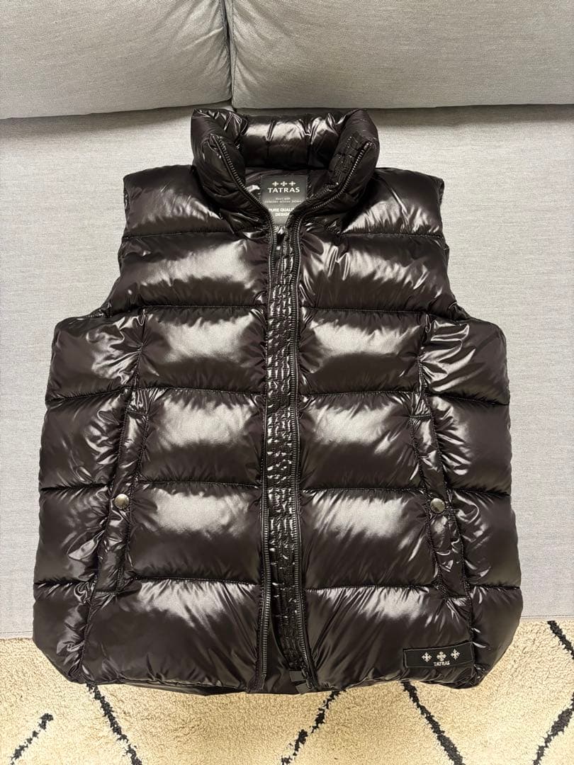 [美品] TATRAS タトラス ダウンベスト 黒 M