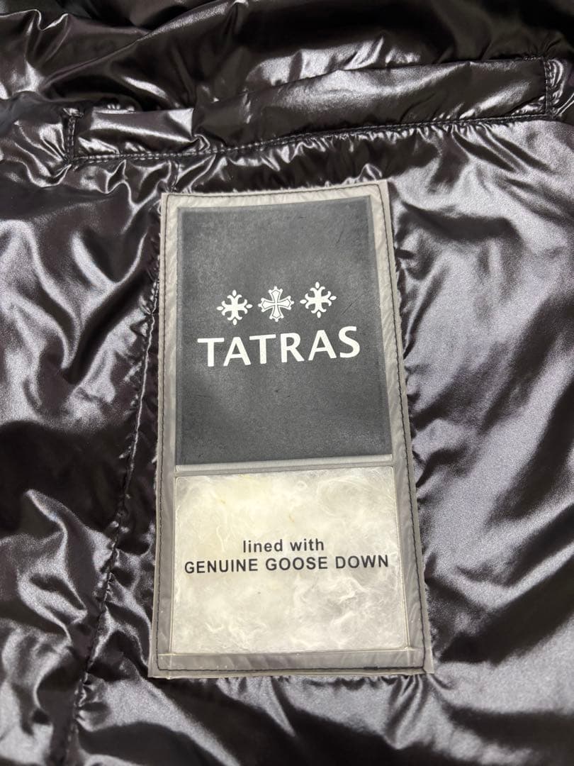 [美品] TATRAS タトラス ダウンベスト 黒 M