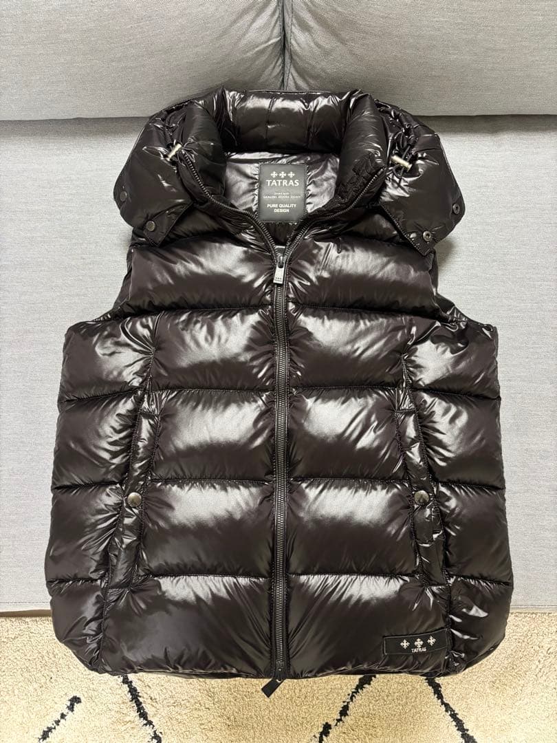 [美品] TATRAS タトラス ダウンベスト 黒 M