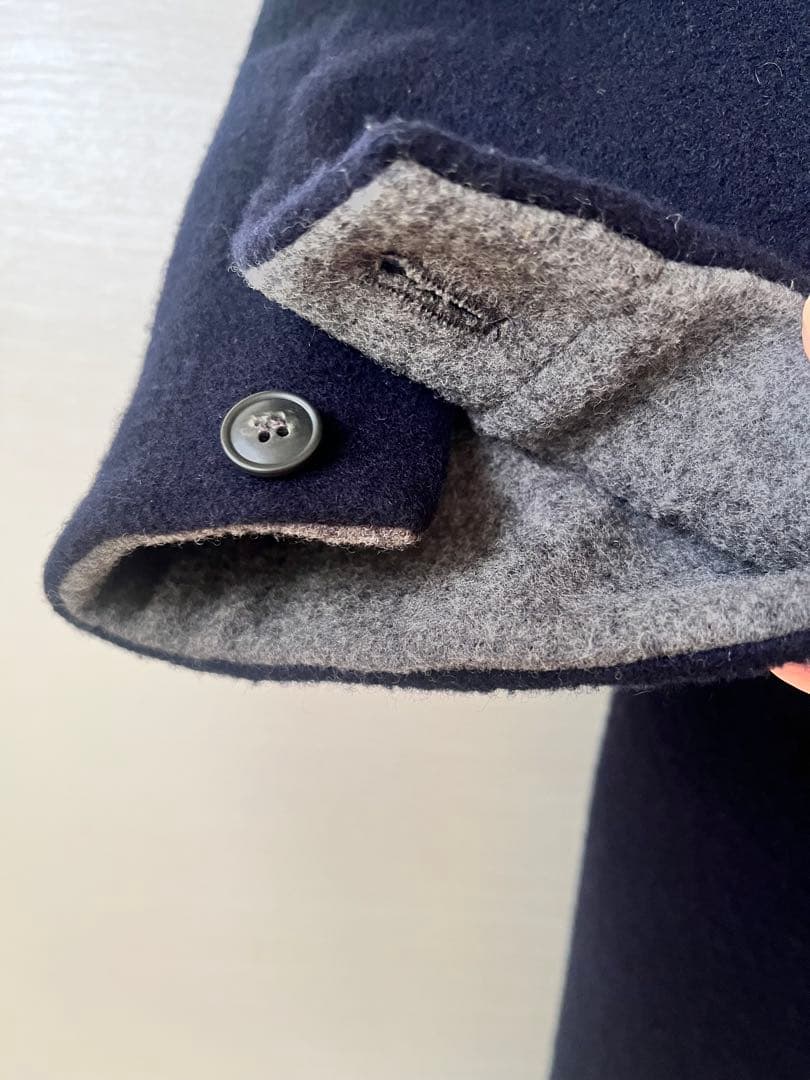 「冬のお出かけも私らしく」3WAYアレンジ襟のかろやかチェスターコート ネイビー