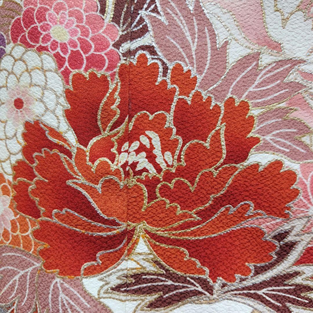 振袖フルセット(6点)・古典柄・金銀彩加工・暈し染め・高級手縫い・逸品・正絹