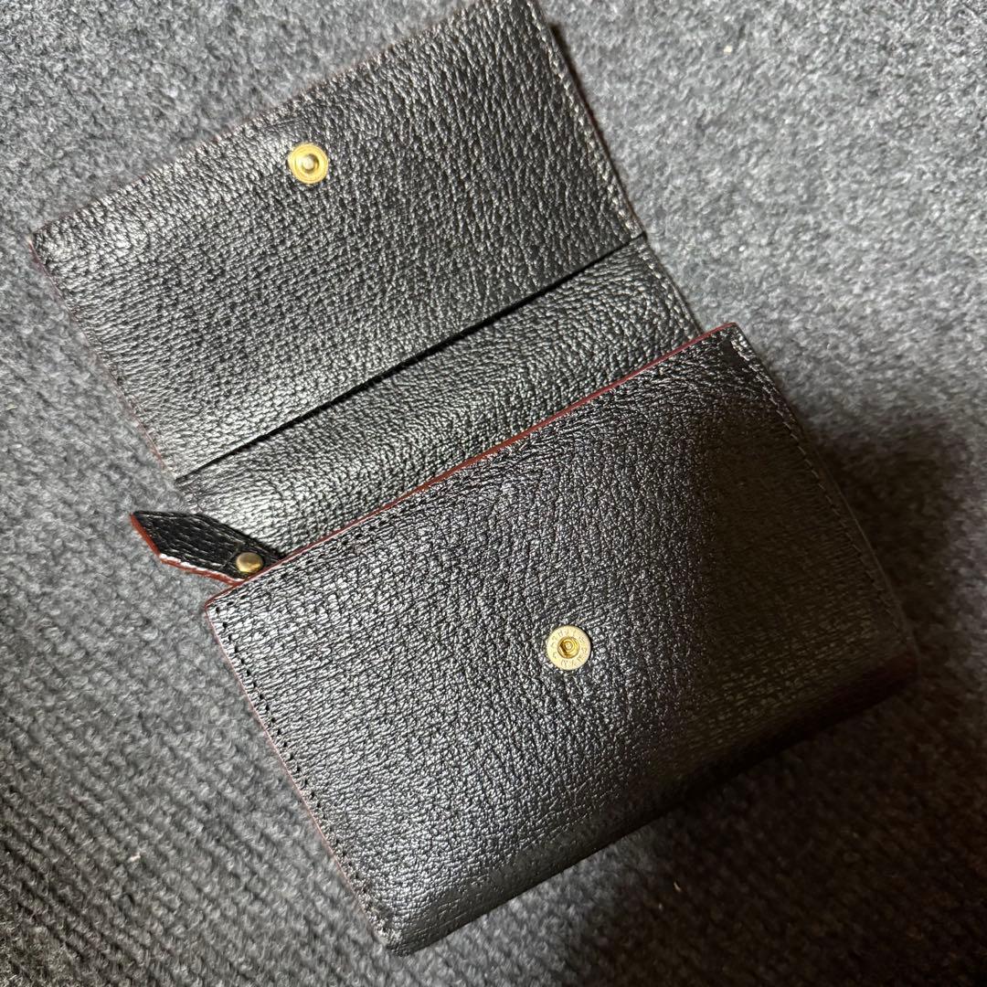Vivienne Westwood 黒レザー三つ折り財布