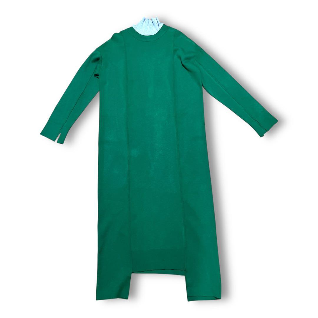 【極美品】UN3D. アンスリード2way ニットワンピース ロング グリーンM