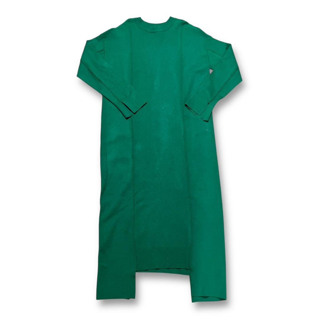 【極美品】UN3D. アンスリード2way ニットワンピース ロング グリーンM