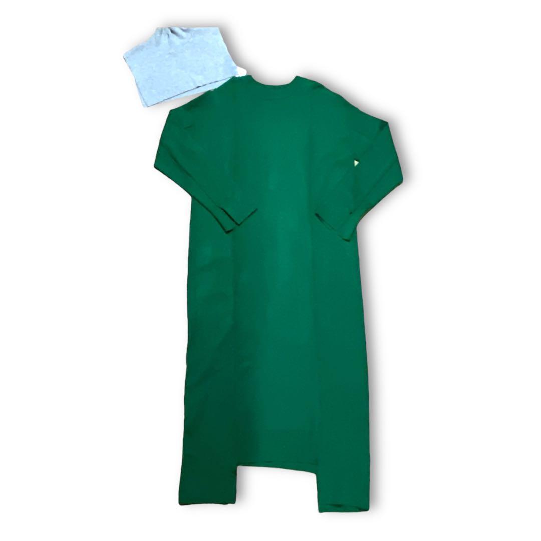 【極美品】UN3D. アンスリード2way ニットワンピース ロング グリーンM