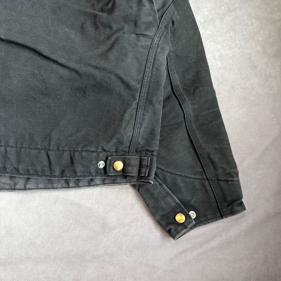 90s カーハート デトロイトジャケット USA製 JB105 46 ブラック