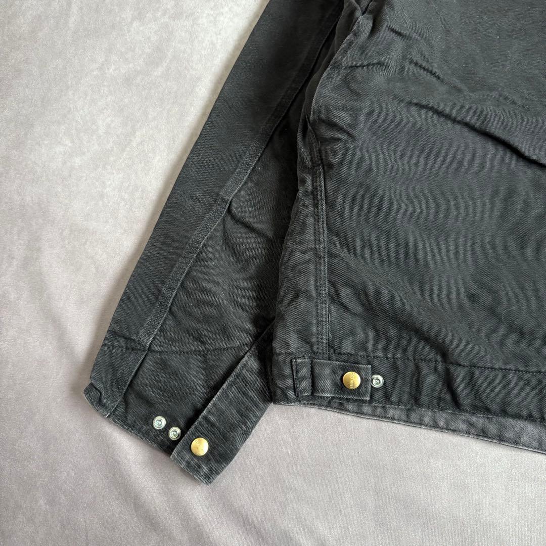 90s カーハート デトロイトジャケット USA製 JB105 46 ブラック