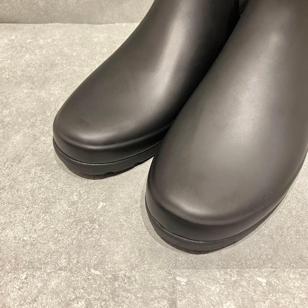 【未使用級】HUNTER ハンター サイドゴアブーツ ブラック【26〜27】