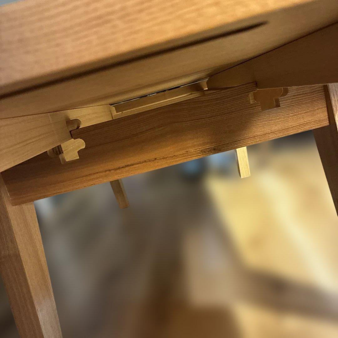 最終金額　Re:CENO 伸長式ローテーブル 木目 130cm対応35,800円