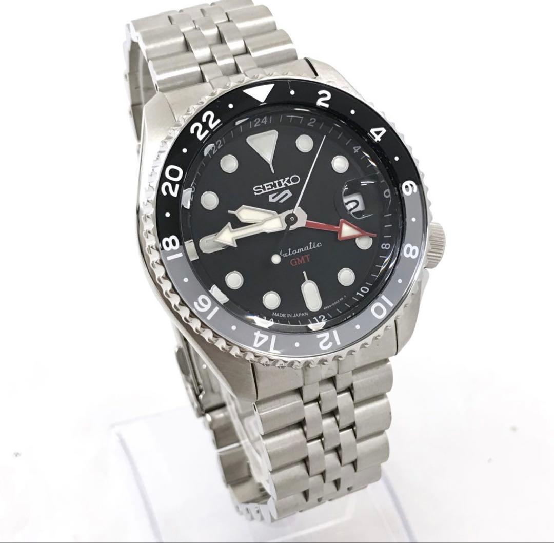 美品　SEIKO セイコー 5 SPORTS ファイブ スポーツ SKX GMT