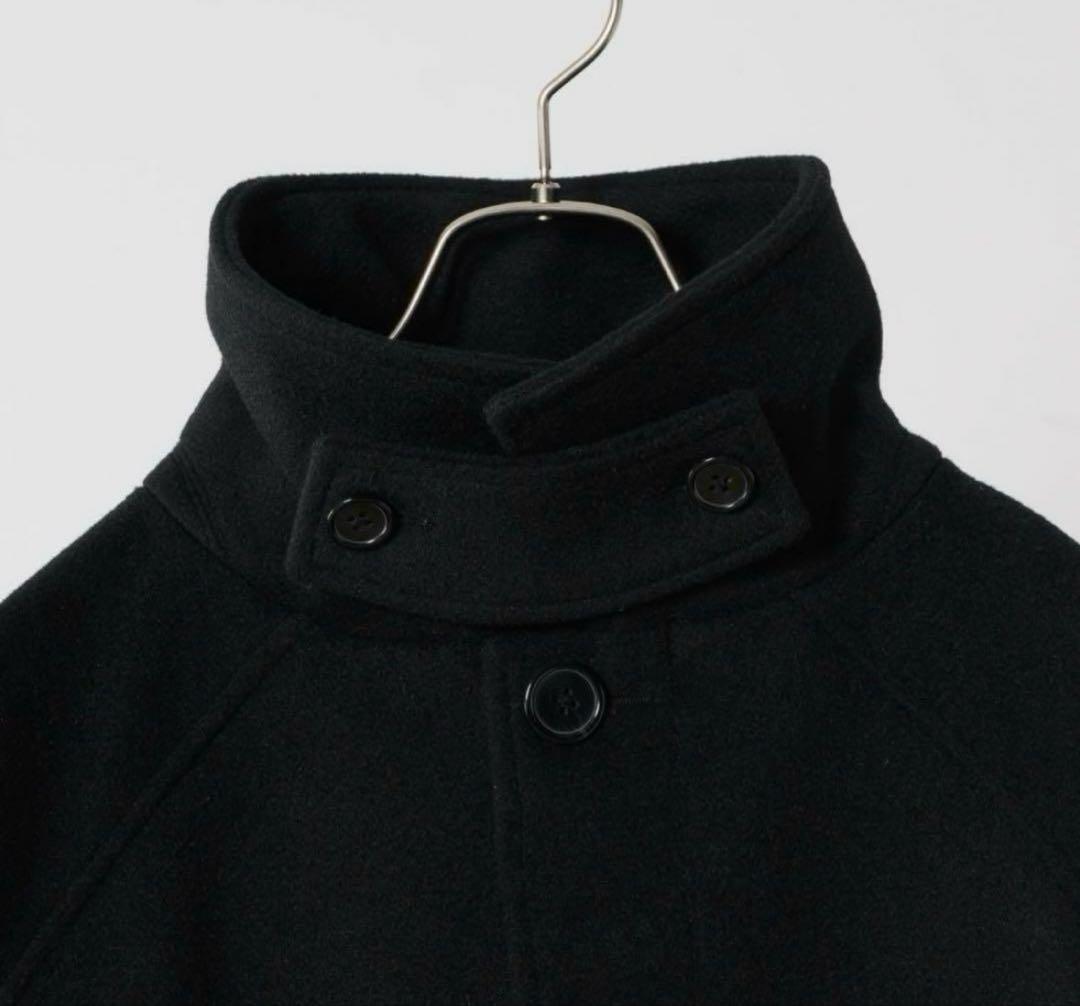 FEKETE フェケテ オーバーフィットロングステンカラーコート　ブラック L