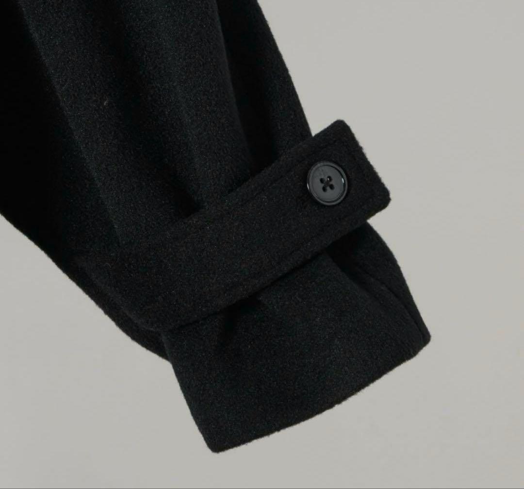 FEKETE フェケテ オーバーフィットロングステンカラーコート　ブラック L