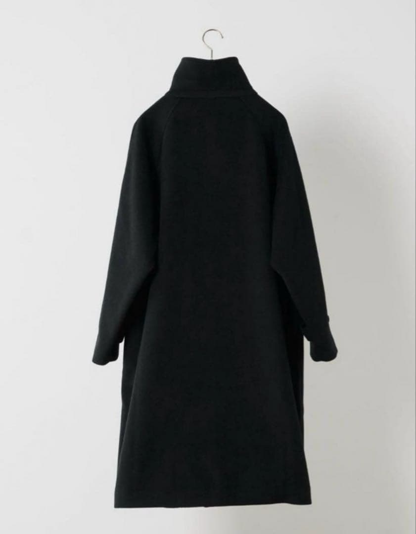FEKETE フェケテ オーバーフィットロングステンカラーコート　ブラック L