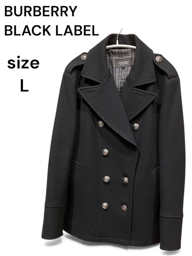 （交渉中）BURBERRY BLACK LABEL ネイビー　size L
