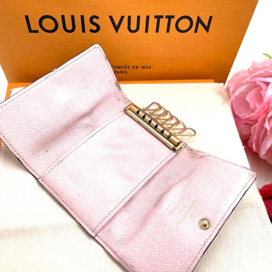 ルイヴィトン モノグラム　ローズ バレリーヌ キーケース　６連　　858