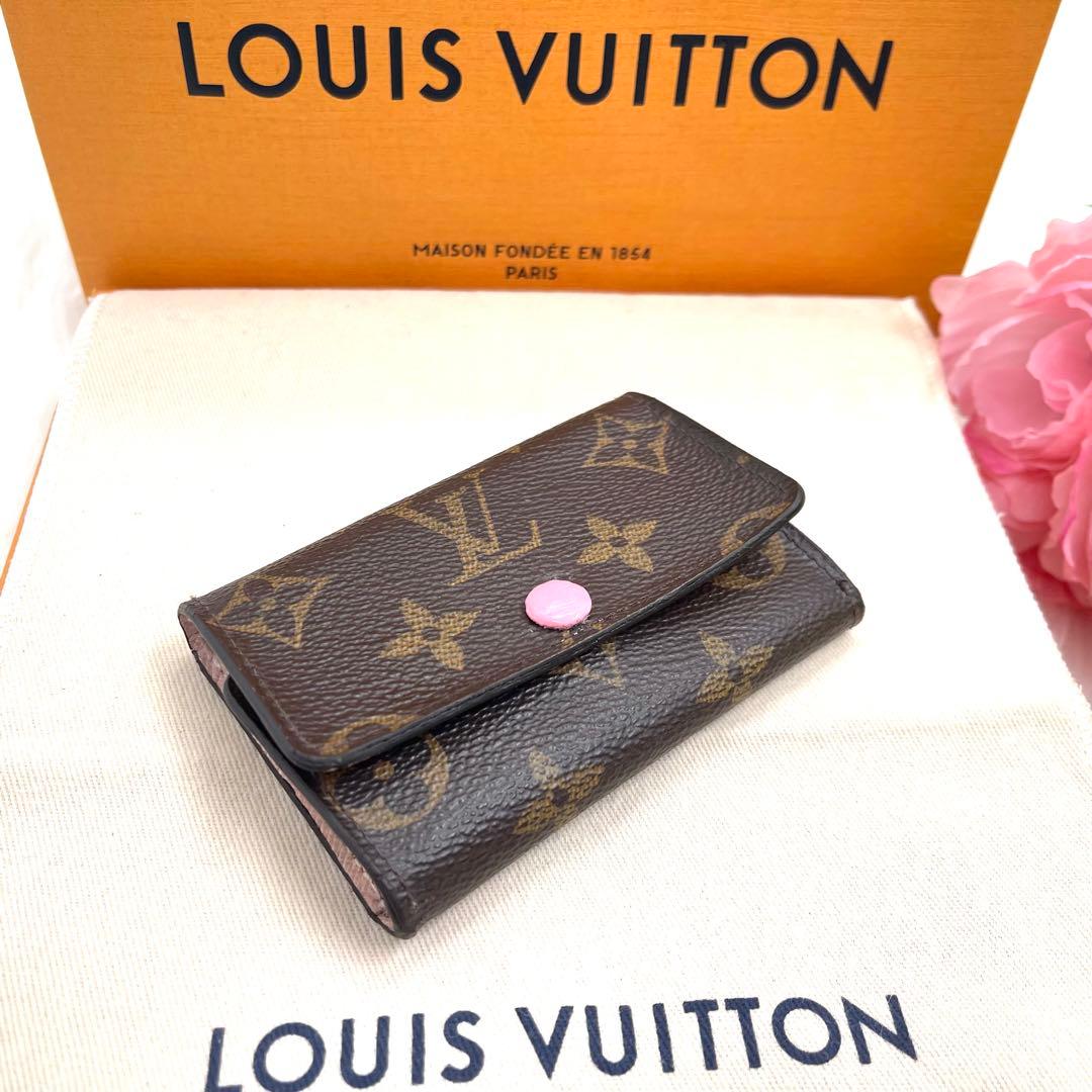 ルイヴィトン モノグラム　ローズ バレリーヌ キーケース　６連　　858