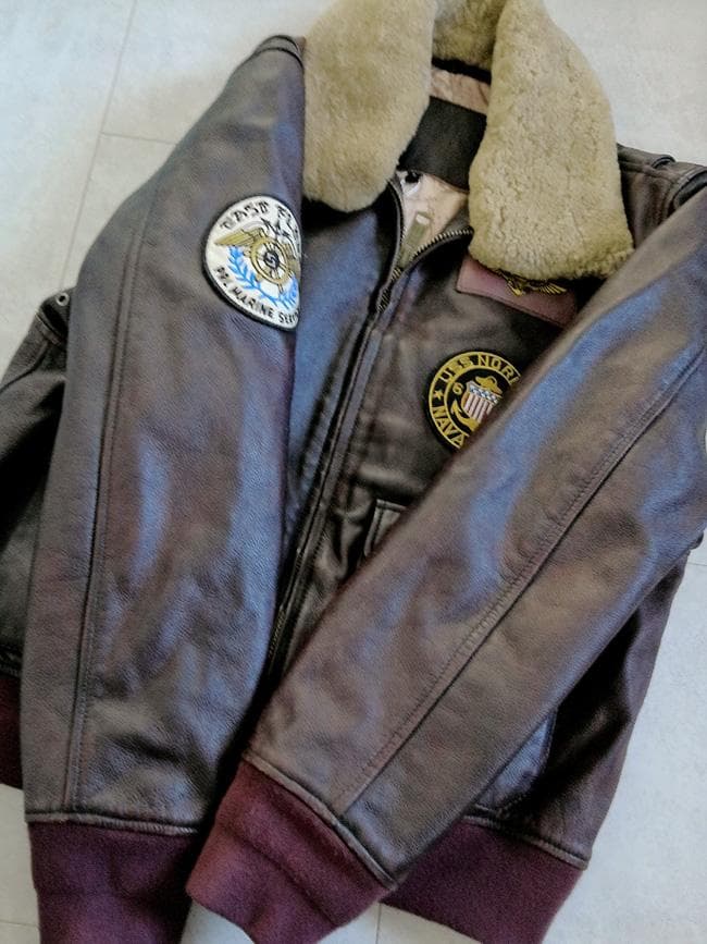 新品 GABRIEL 襟ムートン ワッペン付 レザー G-1フライトジャケットL