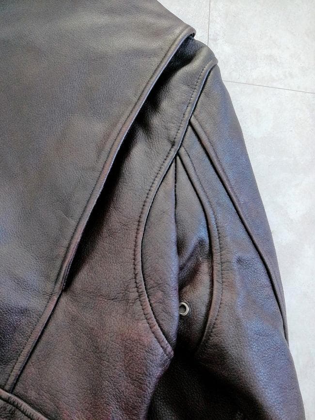 新品 GABRIEL 襟ムートン ワッペン付 レザー G-1フライトジャケットL