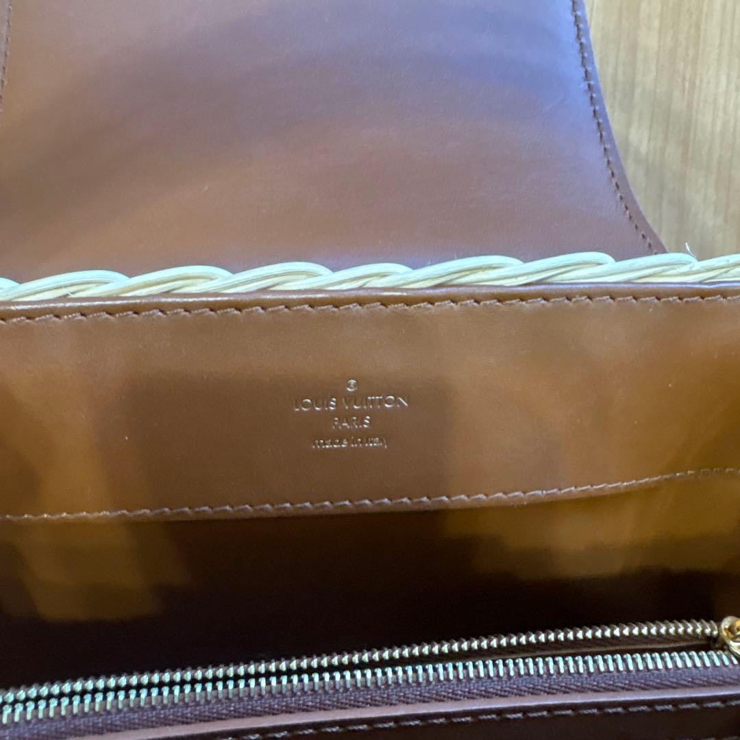 もこ　ルイヴィトン カプシーヌ BB ラタン　カゴバッグ