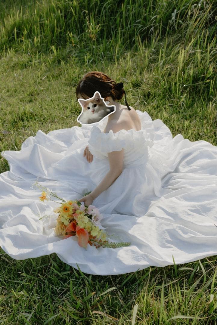 ホワイト ウェディング ブライダル 前撮り ドレス