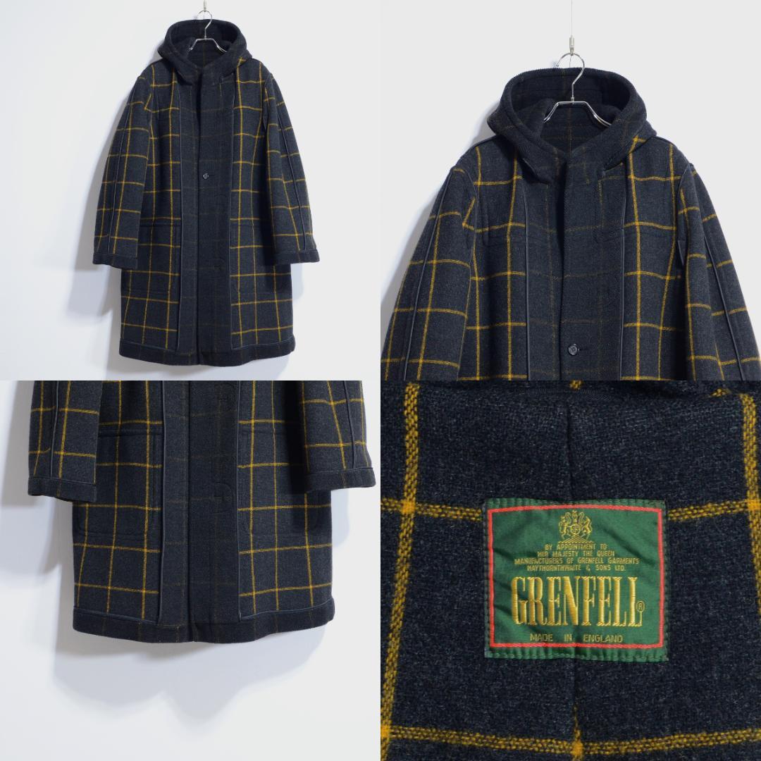 超極上品 グレンフェル ダッフル ムーアブルック グレー×オレンジ サイズ36