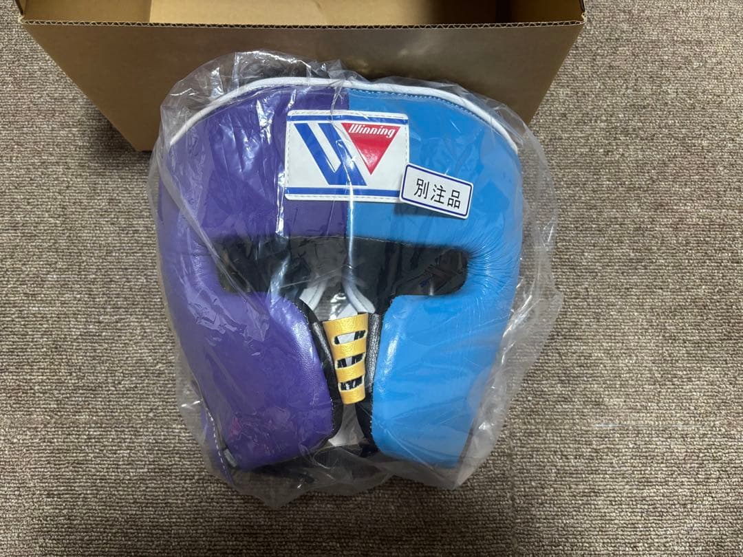 Winning ボクシングヘッドギア　パープル　スカイブルー　ゴールド　別注品