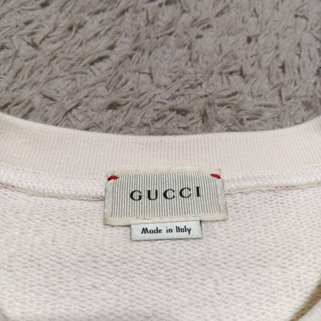 【美品】GUCCI トレーナー　スウエット　ロゴ　プリント　サイズ12