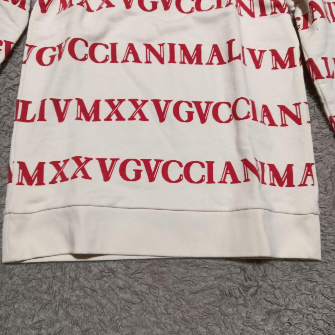 【美品】GUCCI トレーナー　スウエット　ロゴ　プリント　サイズ12