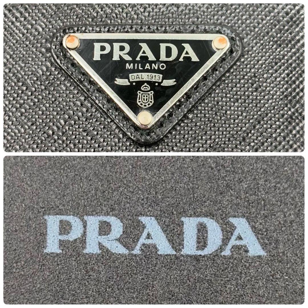 箱付き プラダ iPhone14 スマホケース カバー サフィアーノ 三角ロゴ
