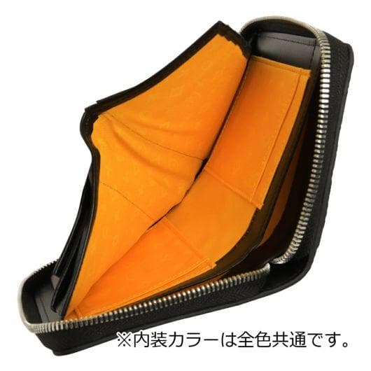 カステルバジャック 牛革 ミドルウォレット セミ長財布 レッド