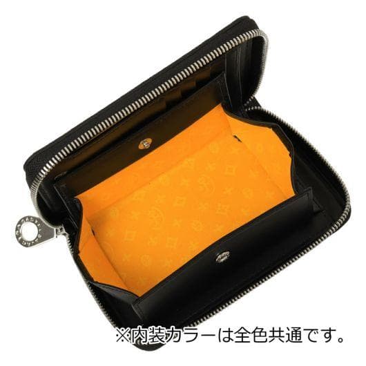 カステルバジャック 牛革 ミドルウォレット セミ長財布 レッド