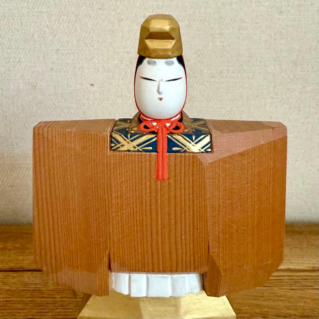 ひ*さ様 【希少】京一刀彫 立雛 井尻春堂・茂子作 有職木彫彩色 祇園 京ほり屋