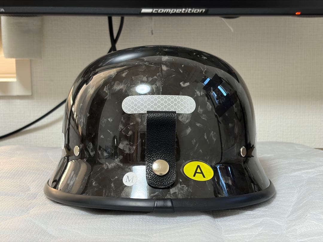 【フォージドカーボン】 ナチヘル 半ヘル 【新品】 スタント ヘルメット