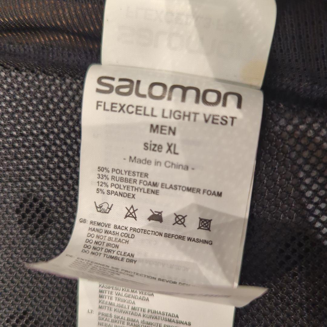 SAROMON サロモン ベストタイプ バックプロテクター　MEN XL