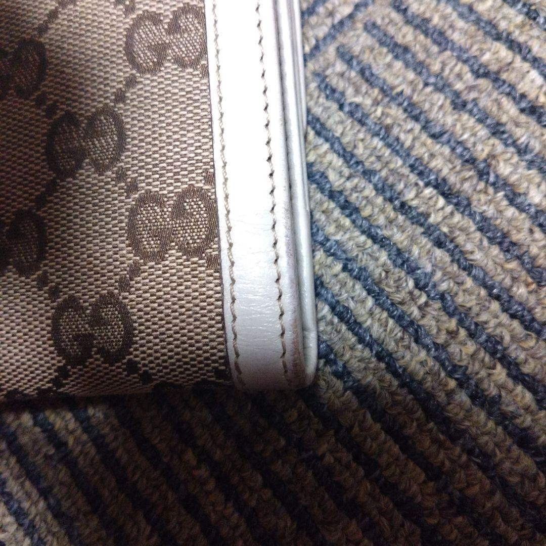 GUCCI グッチ 長財布 GGキャンバス Gロゴ金具 ホワイト ベージュ